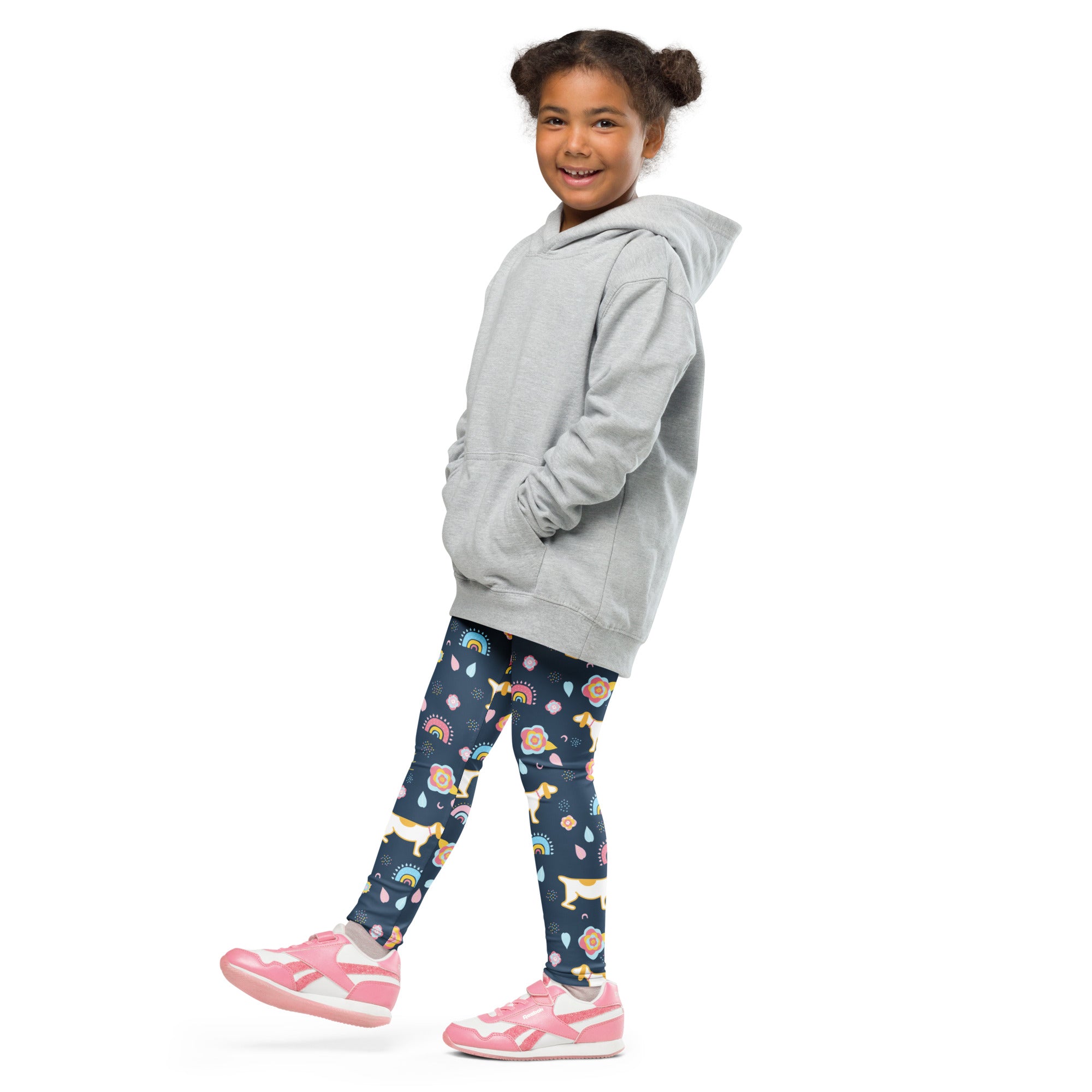 Kids Rainbow Dog Buttery Soft Leggings