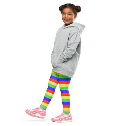 Kids Colorful Striped Butterfly Buttery Soft Leggings
