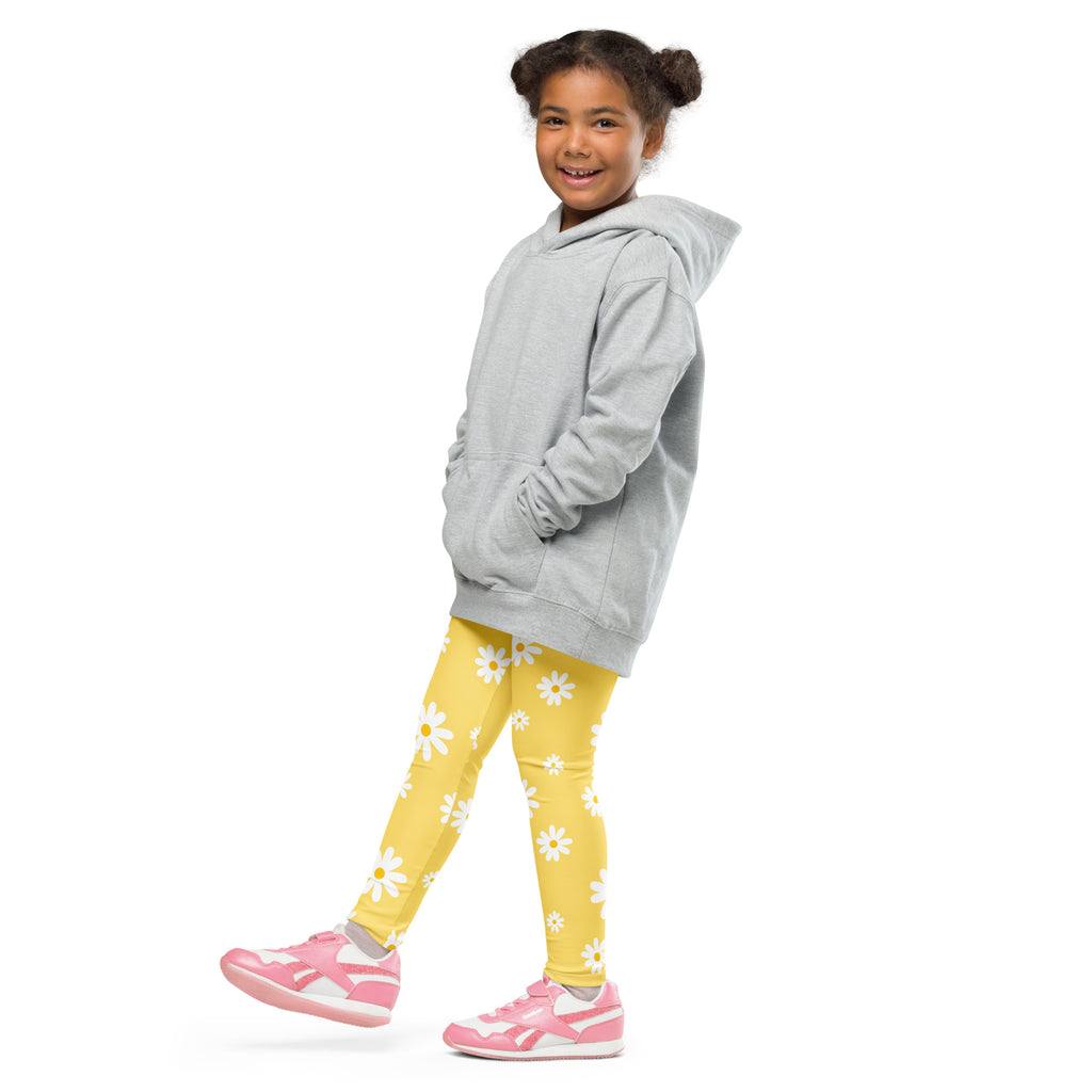 Kids Yellow Daisy Buttery Soft Leggings