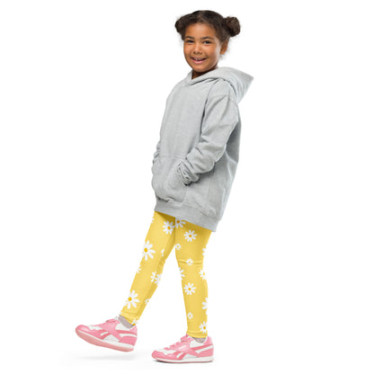 Kids Yellow Daisy Buttery Soft Leggings