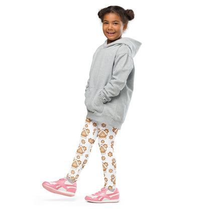 Kids Gingerbread House Christmas Buttery Soft Leggings