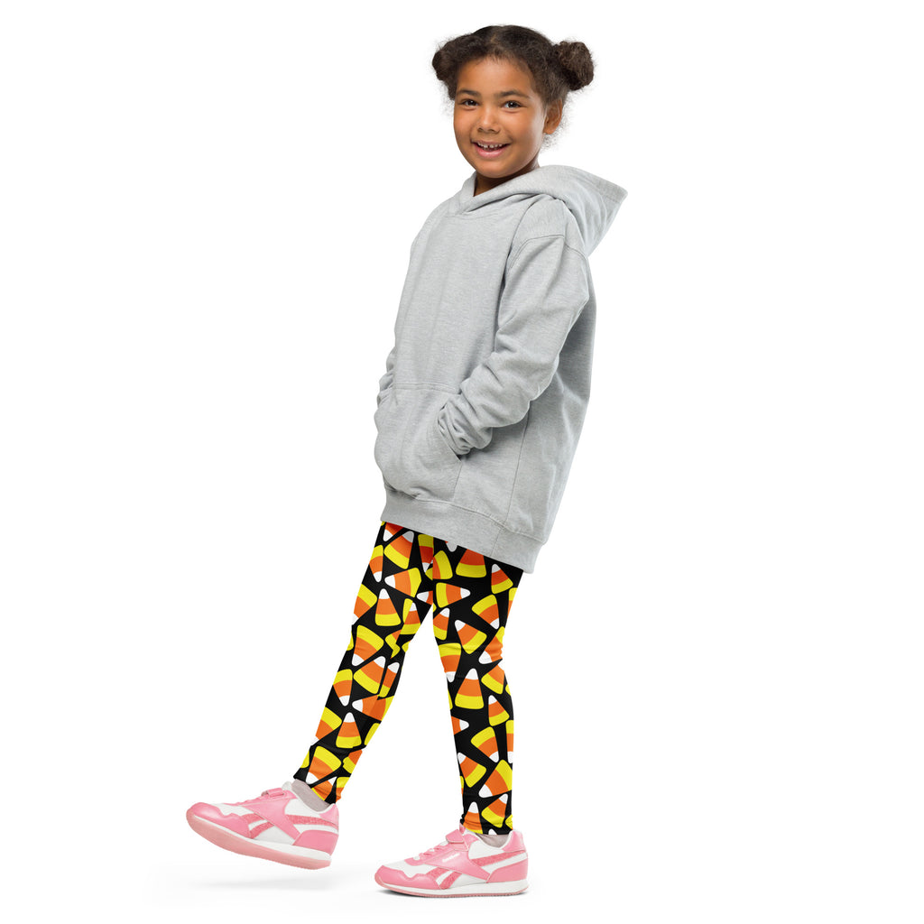 Kids Candy Corn Leggings - Warm, Buttery Soft & Stretchy