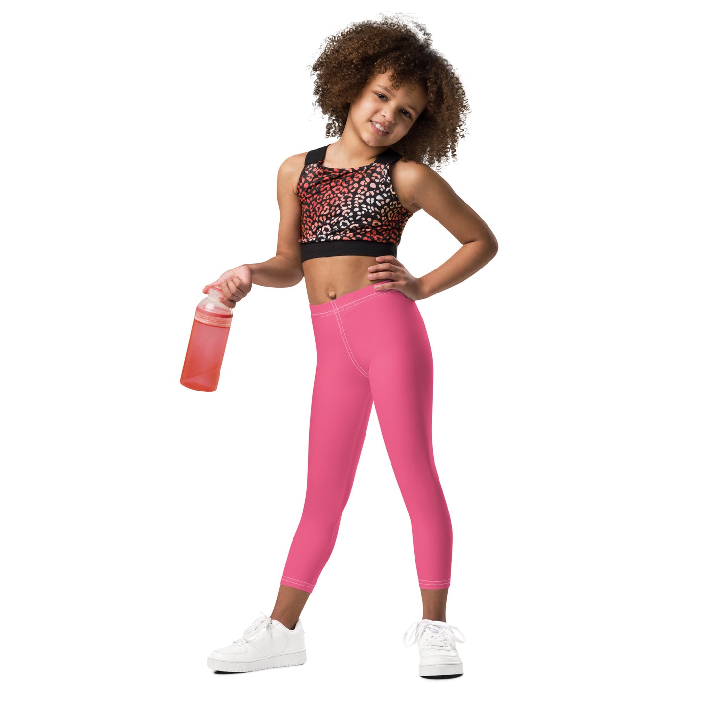Girls Buttery Soft Pink Leggings