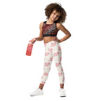 Girls Pink Axolotl Buttery Soft Leggings