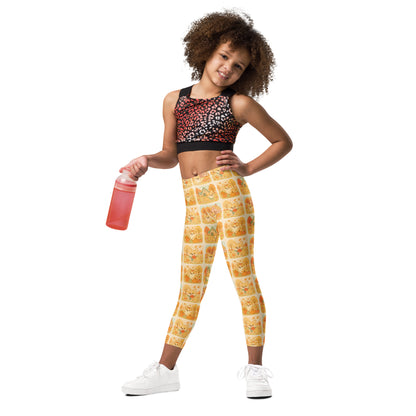 Kids Corgi Dog Pumpkin Autumn Buttery Soft Leggings