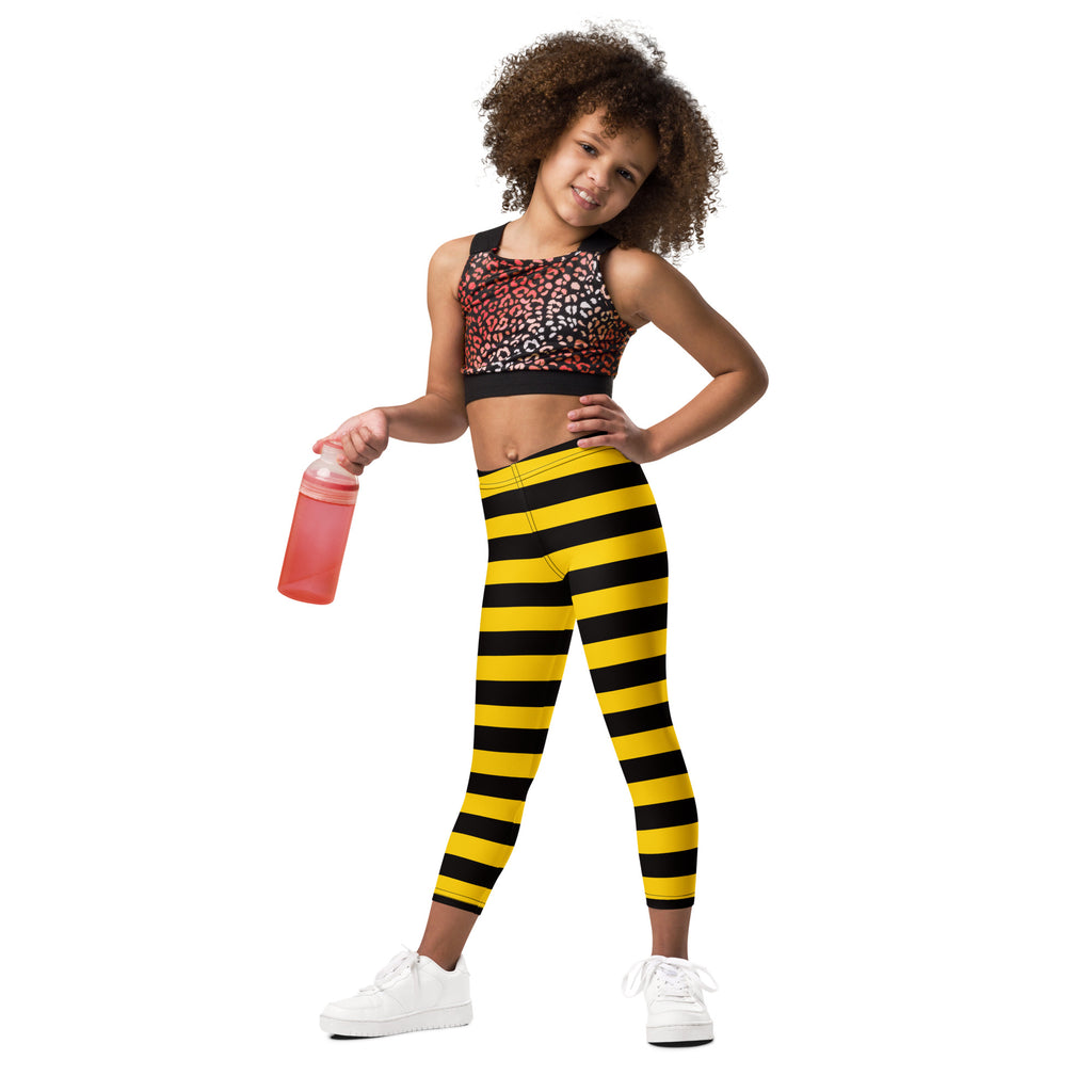 Kids Bumblebee Stripe Buttery Soft Leggings