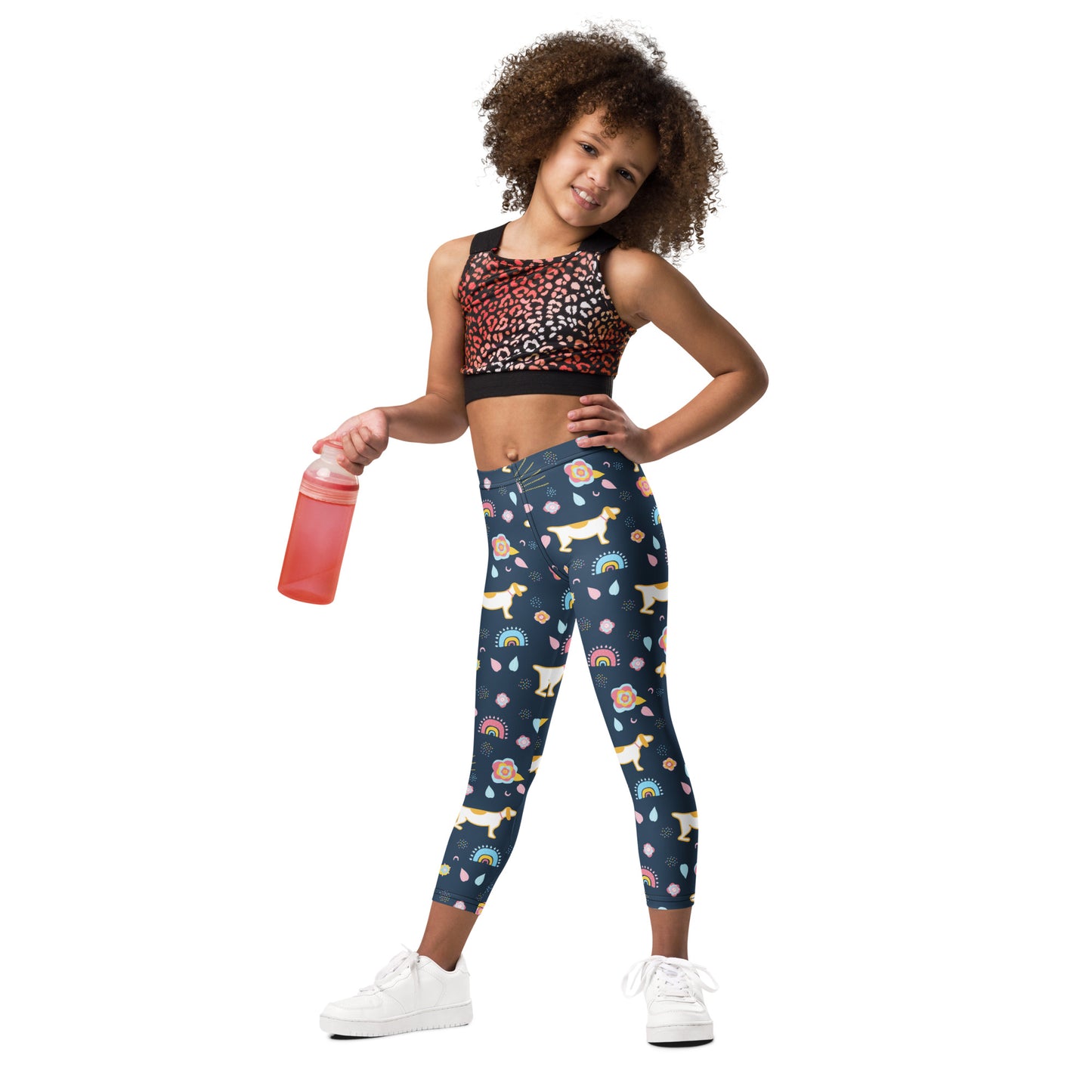 Kids Rainbow Dog Buttery Soft Leggings