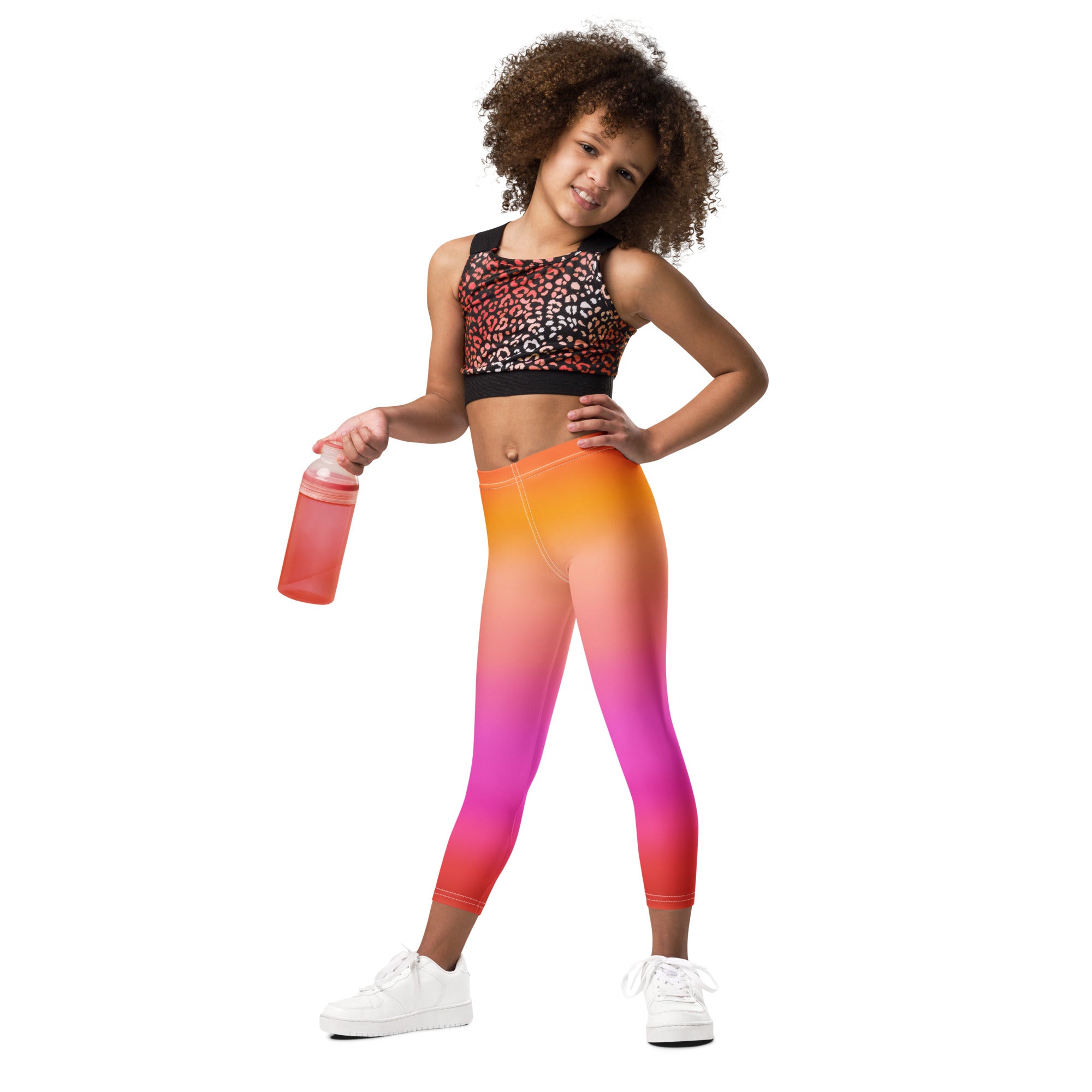 Girls Sunset Ombre Buttery Soft Leggings