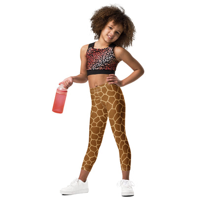 Kids Giraffe Print Buttery Soft Leggings