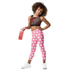 Girls Pink Paw Print Buttery Soft Leggings