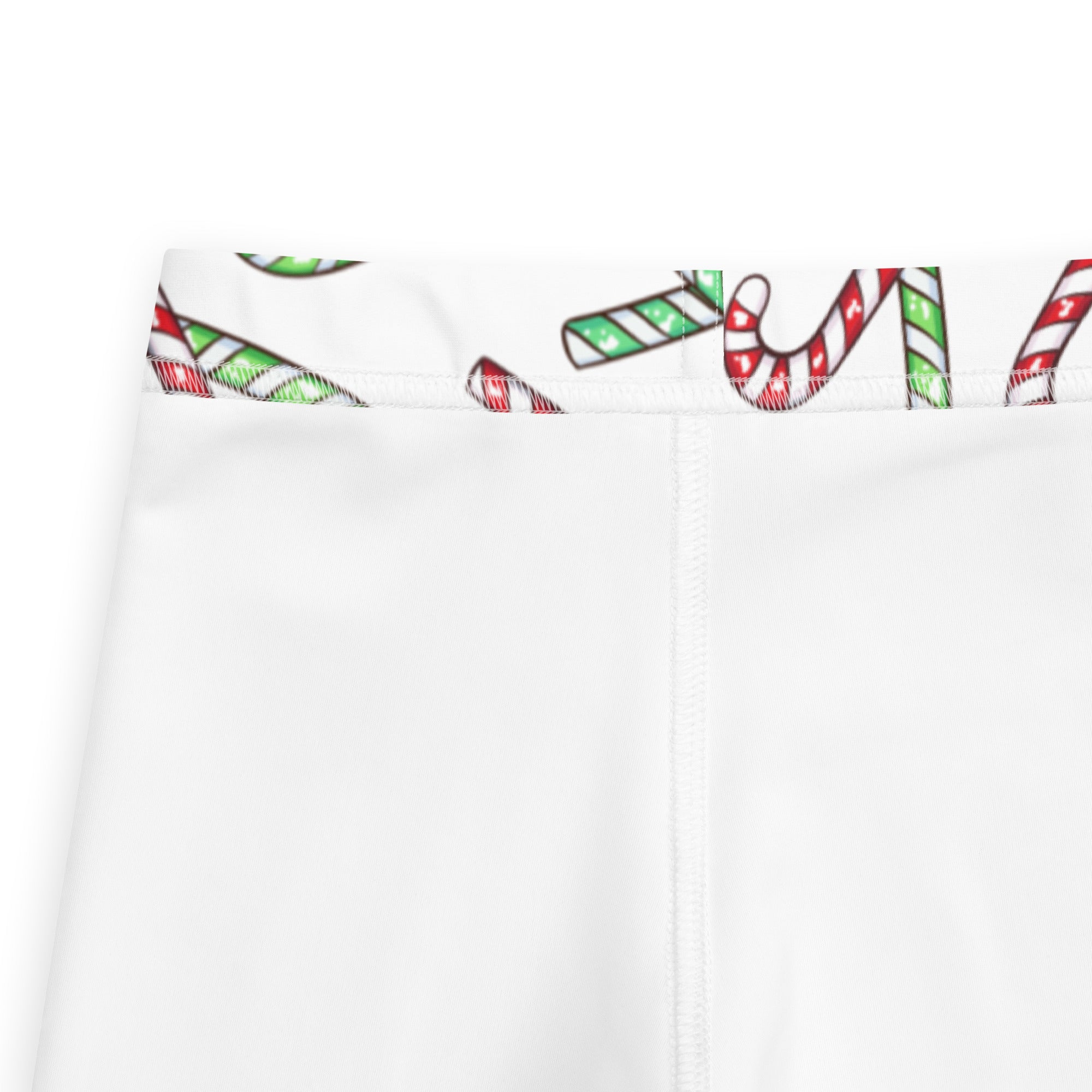 Kids Red & Green Candy Cane Buttery Soft Leggings