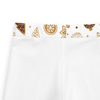 Kids Gingerbread Christmas Leggings – Buttery Soft & Festive