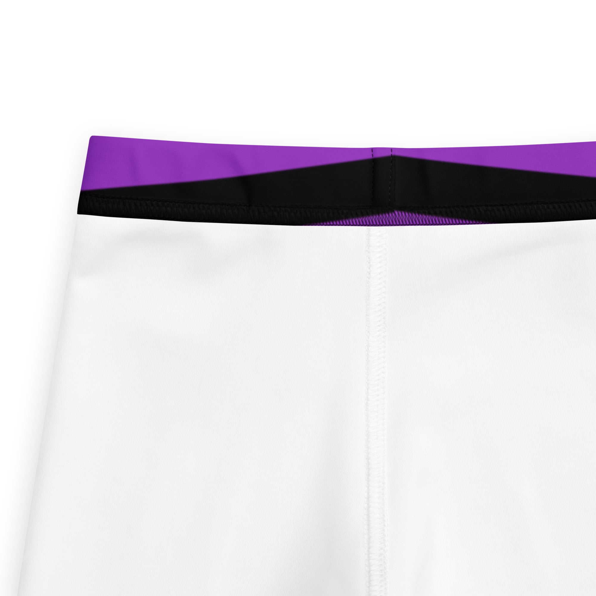 Kids Purple and Black Halloween Striped Buttery Soft Leggings