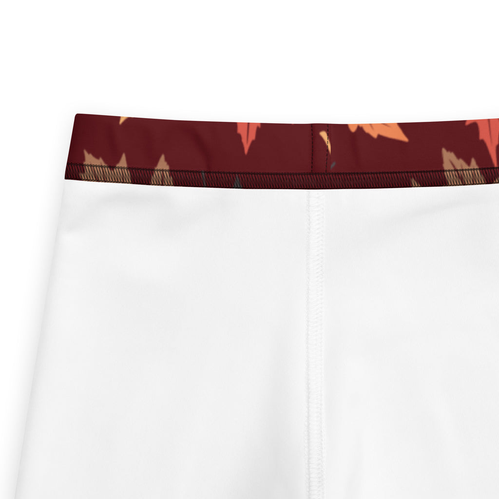 Kids Autumn Maple Leaves Buttery Soft Leggings