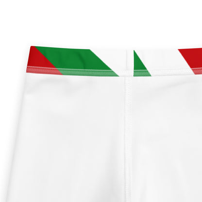Kids Red, Green & White Christmas Buttery Soft Leggings
