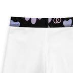 Girls Black Paw Print Buttery Soft Leggings