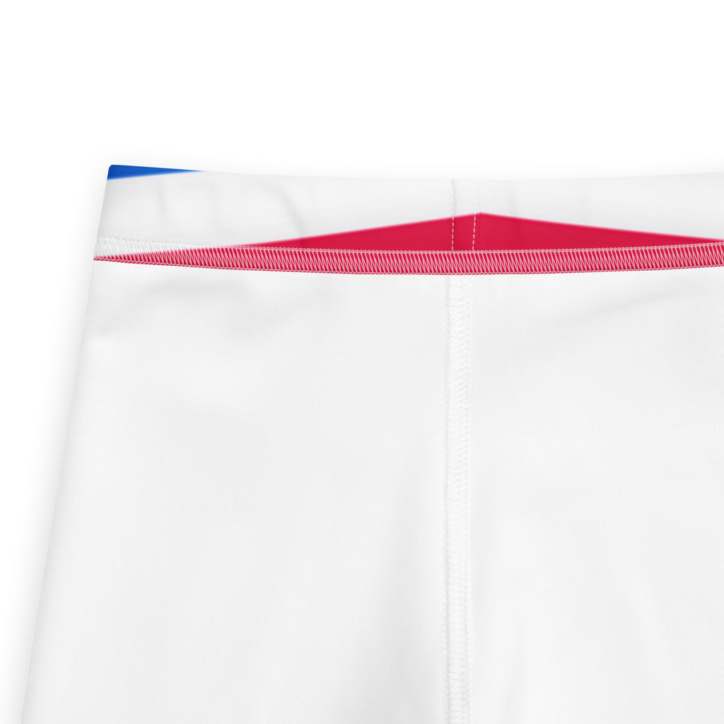 Kids Patriotic Red White & Blue Striped Buttery Soft Leggings