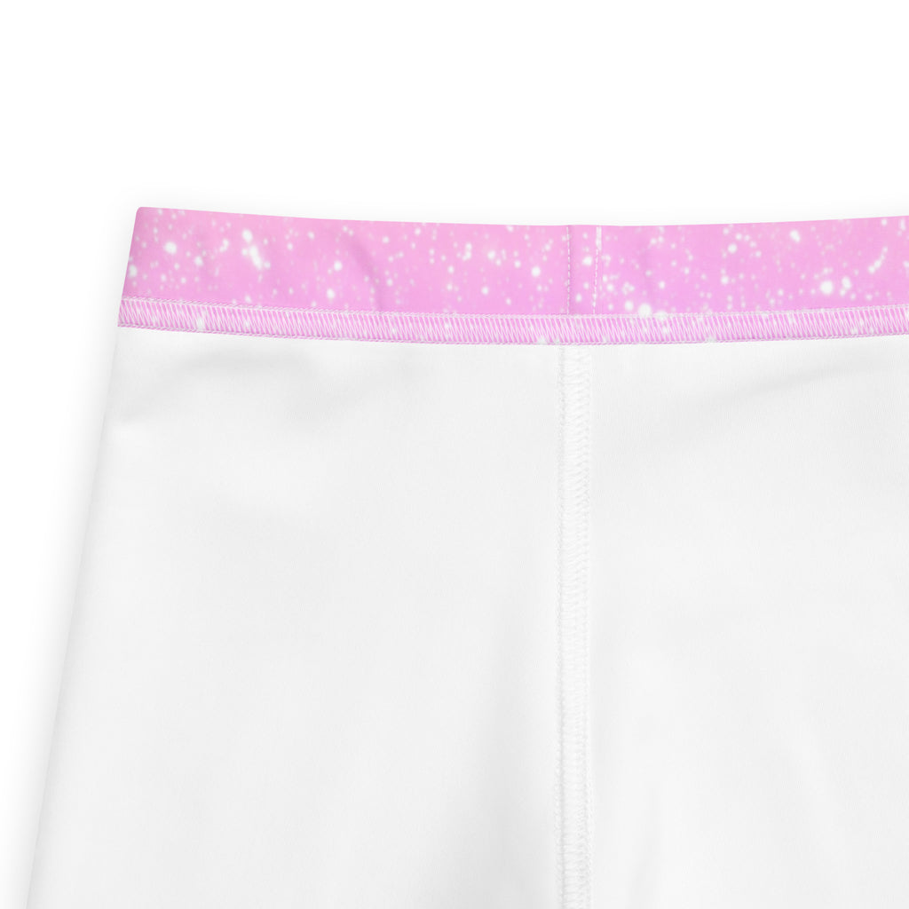 Girls Faux Sparkle Effect Rainbow Buttery Soft Leggings