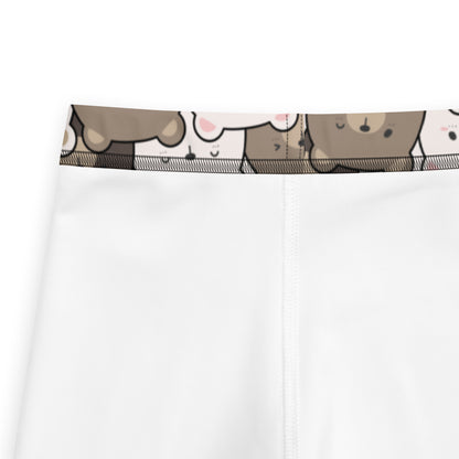 Kids Brown Bear Print Buttery Soft Leggings