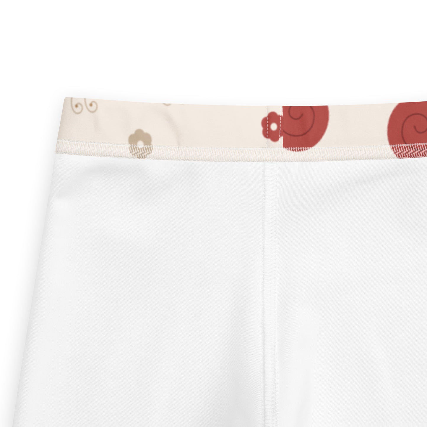 Girls Red Snail Buttery Soft Leggings