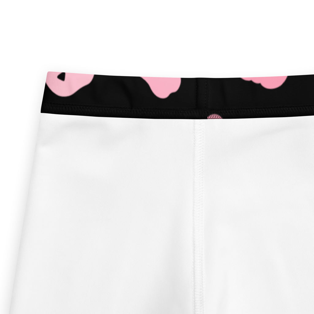 Girls Pink Pumpkin Leggings - Warm, Buttery Soft & Stretchy