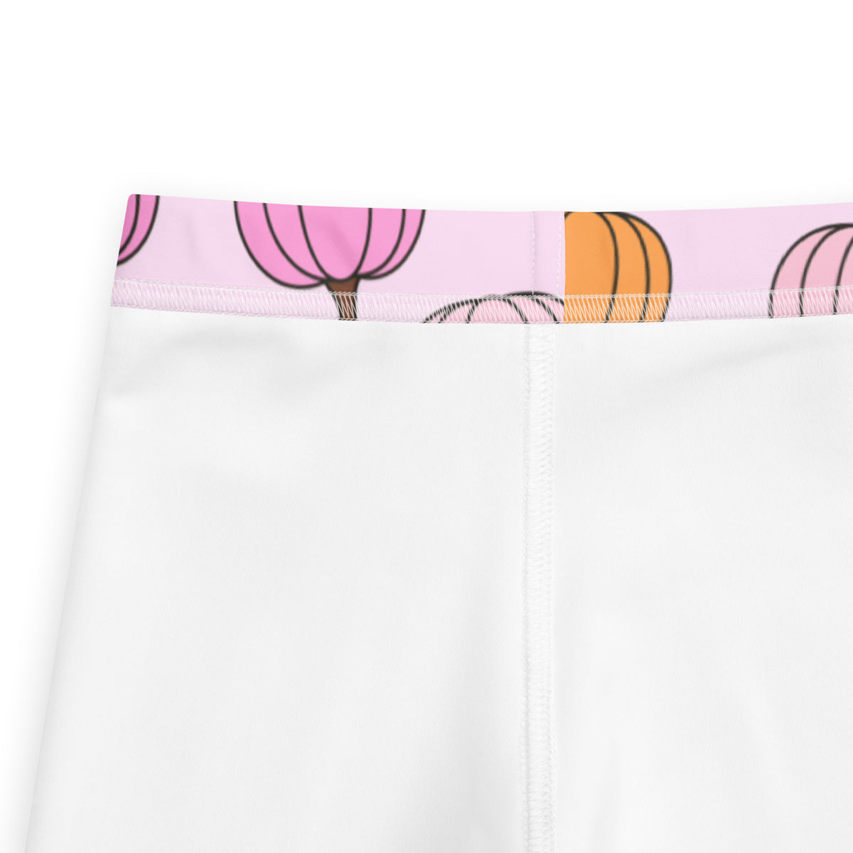 Girls Pink Pumpkin Patch Leggings - Warm, Buttery Soft & Stretchy