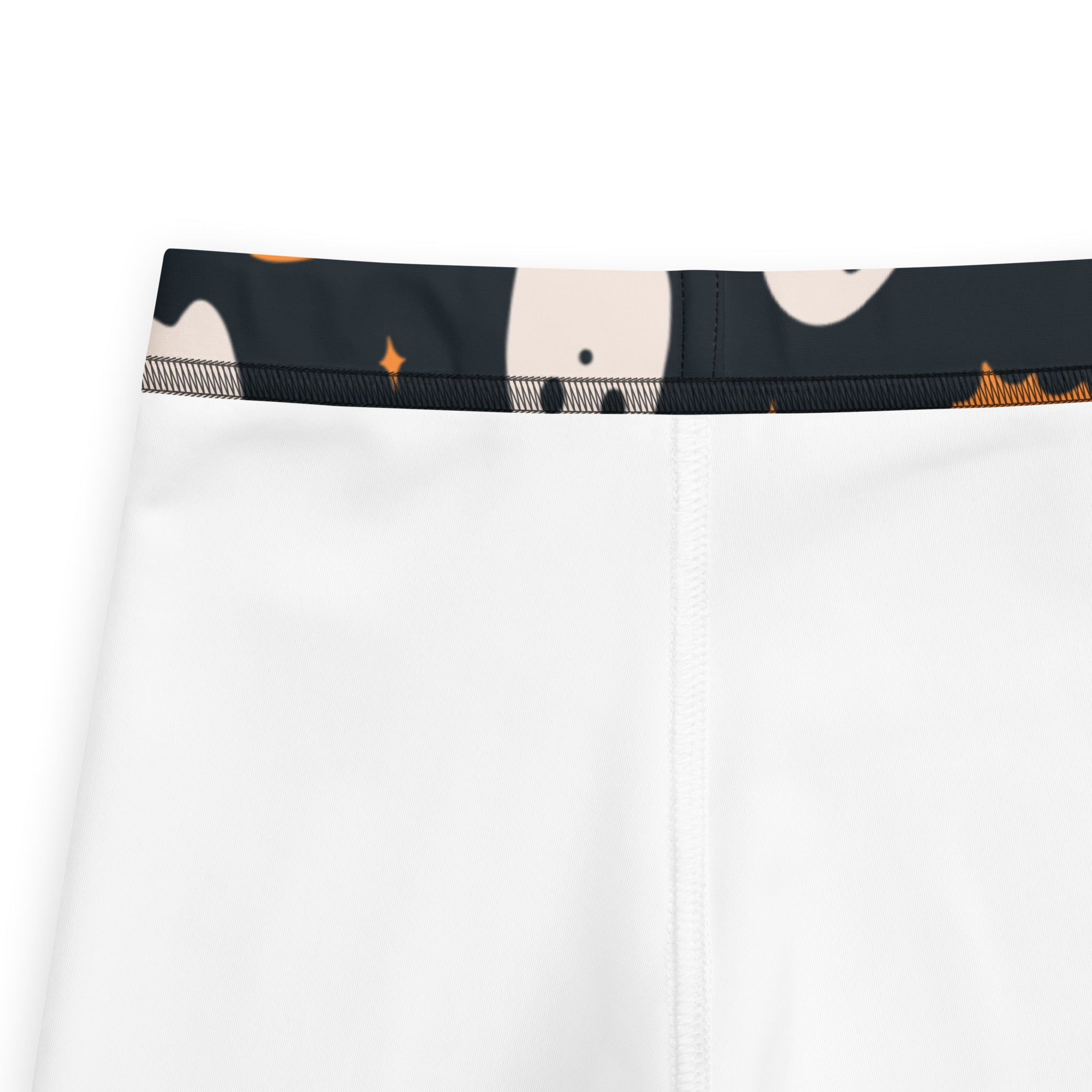 Girls Floral Ghost Bat Halloween Leggings - Warm, Buttery Soft & Stretchy