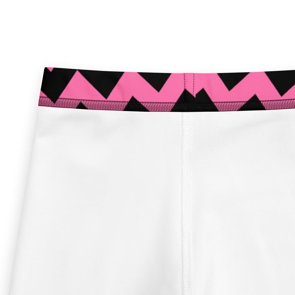 Girls Pink Chevron Leggings - Warm, Buttery Soft & Stretchy