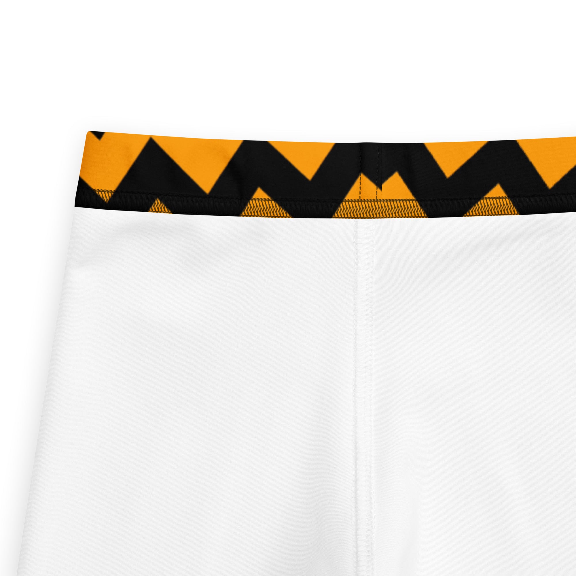 Girls Orange Chevron Halloween Leggings - Warm, Buttery Soft & Stretchy
