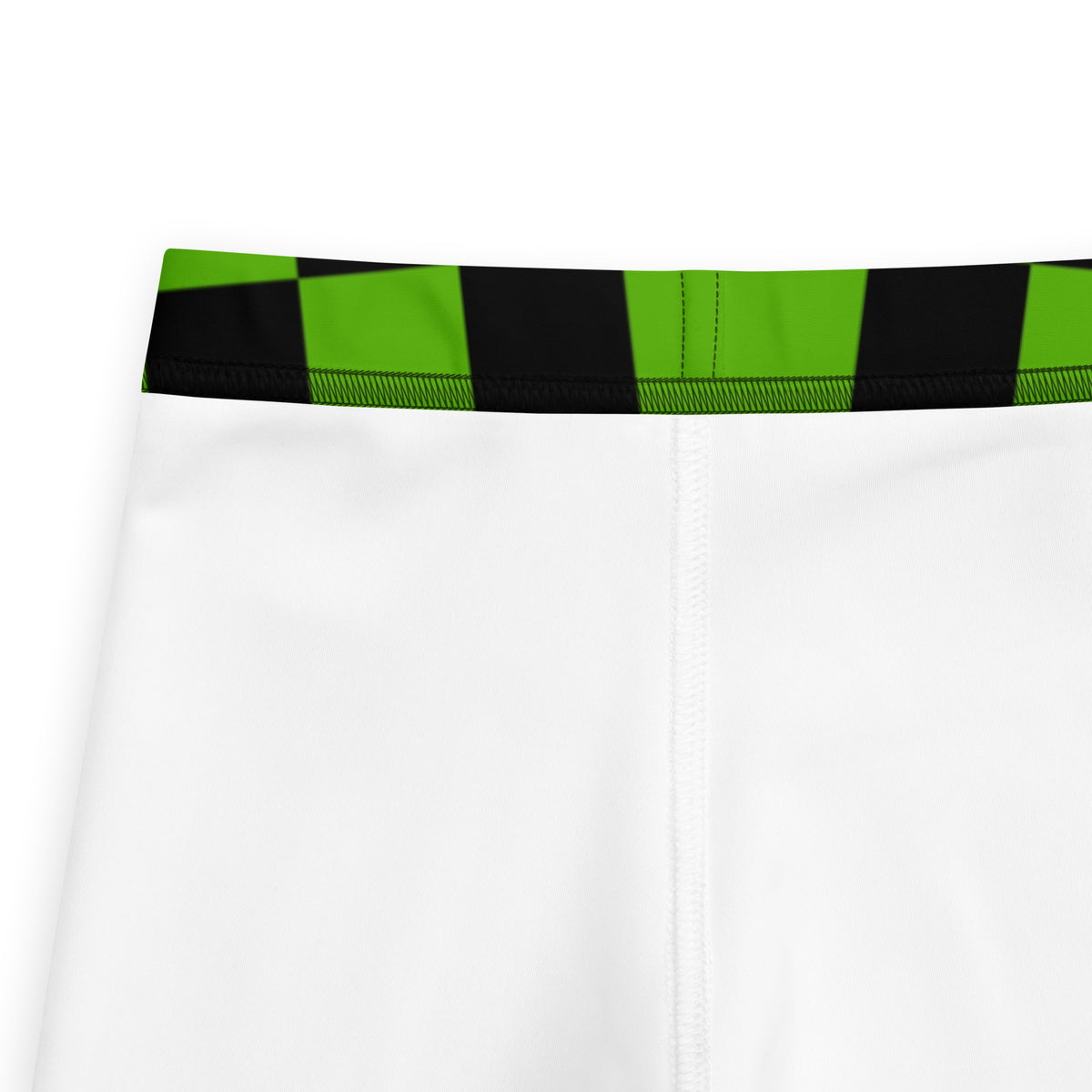 Girls Green Checkered Halloween Leggings - Warm, Buttery Soft & Stretchy