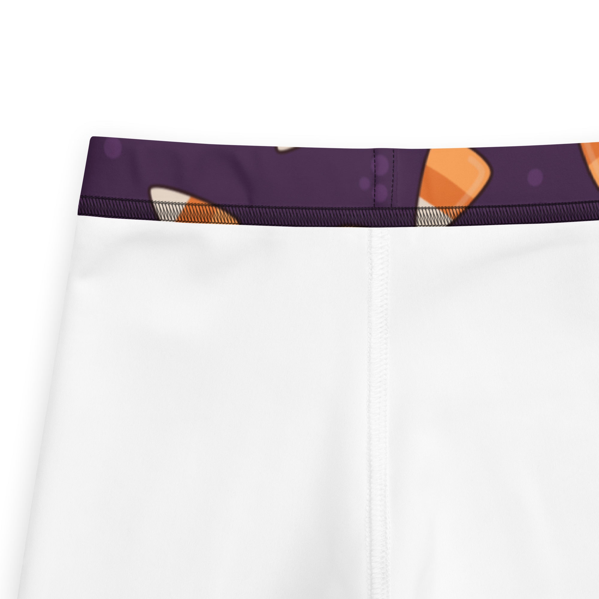 Girls Purple Candy Corn Leggings - Warm, Buttery Soft & Stretchy