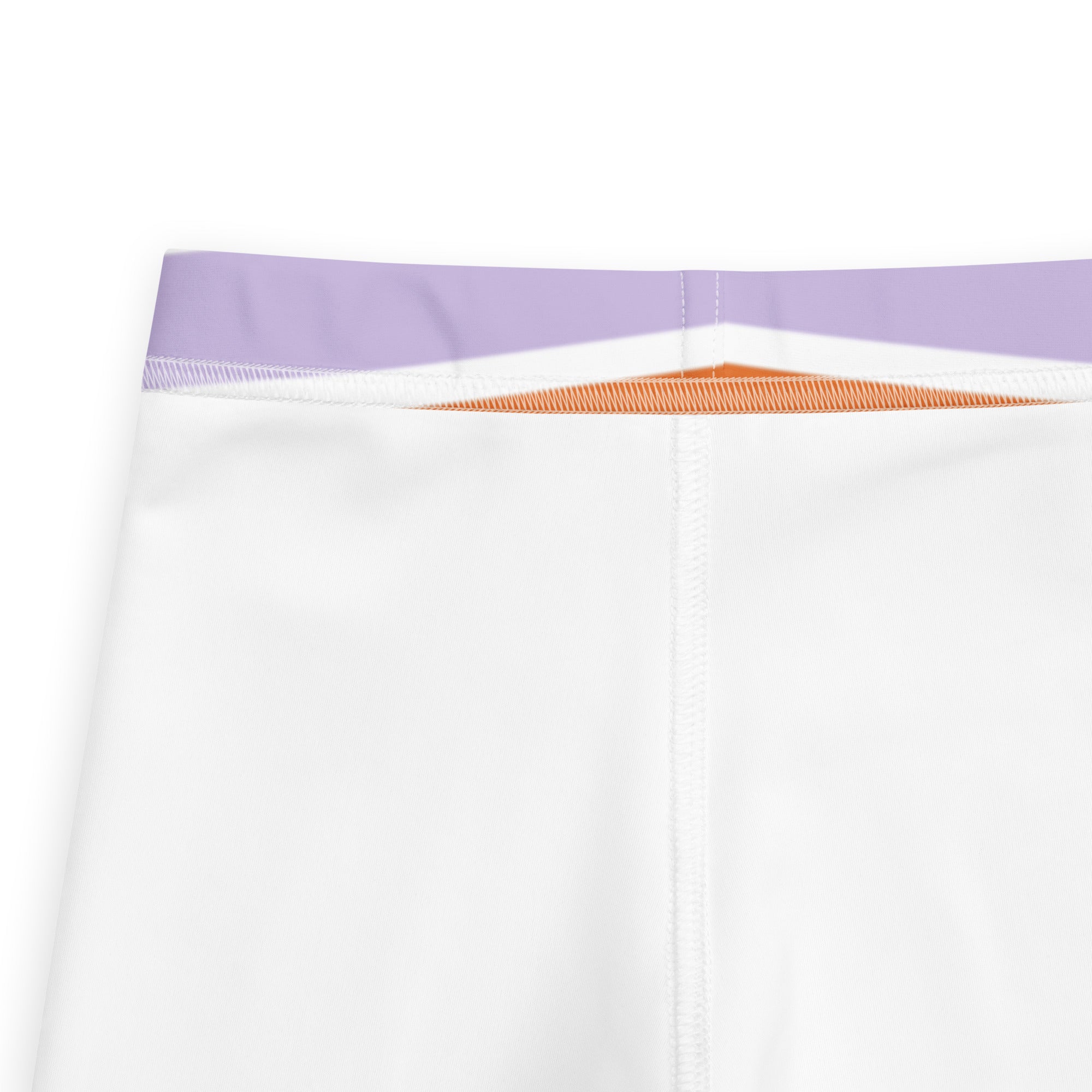 Girls Purple & Orange Striped Halloween Leggings - Warm, Buttery Soft & Stretchy