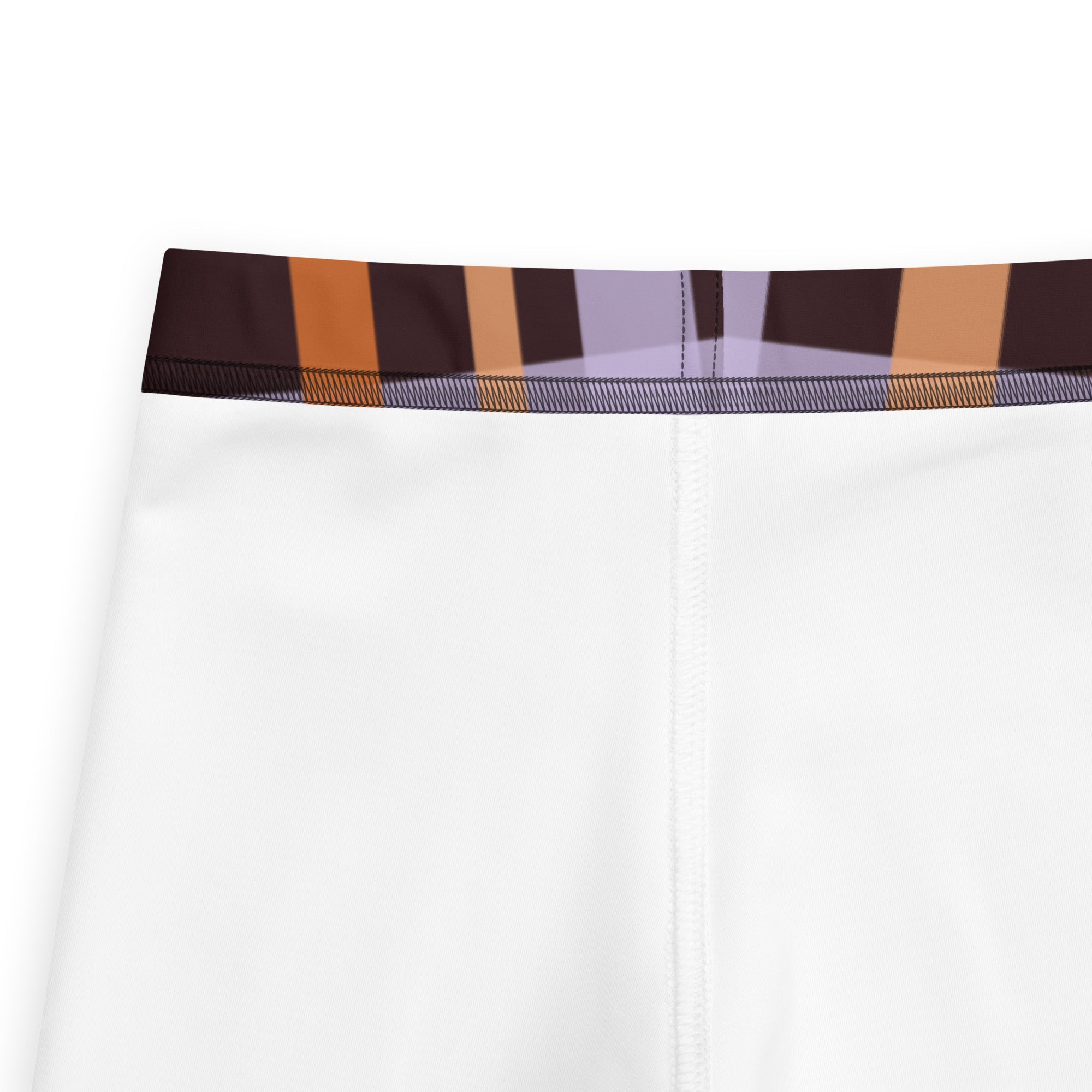Girls Purple & Orange Plaid Halloween Leggings - Warm, Buttery Soft & Stretchy