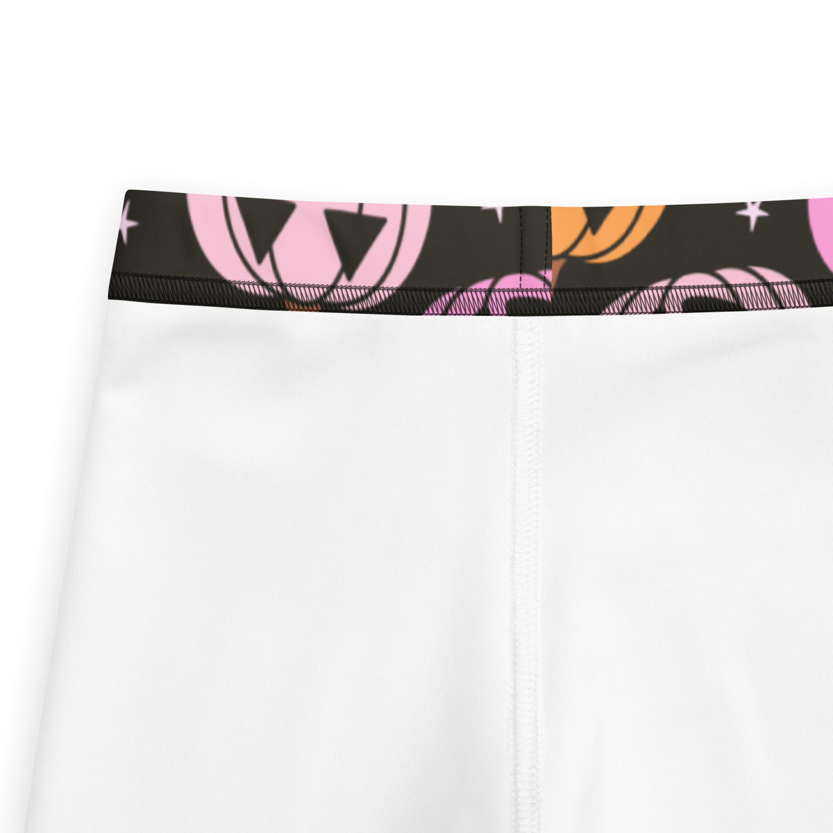 Girls Pink Jack O Lantern Pumpkin Patch Leggings - Warm, Buttery Soft & Stretchy