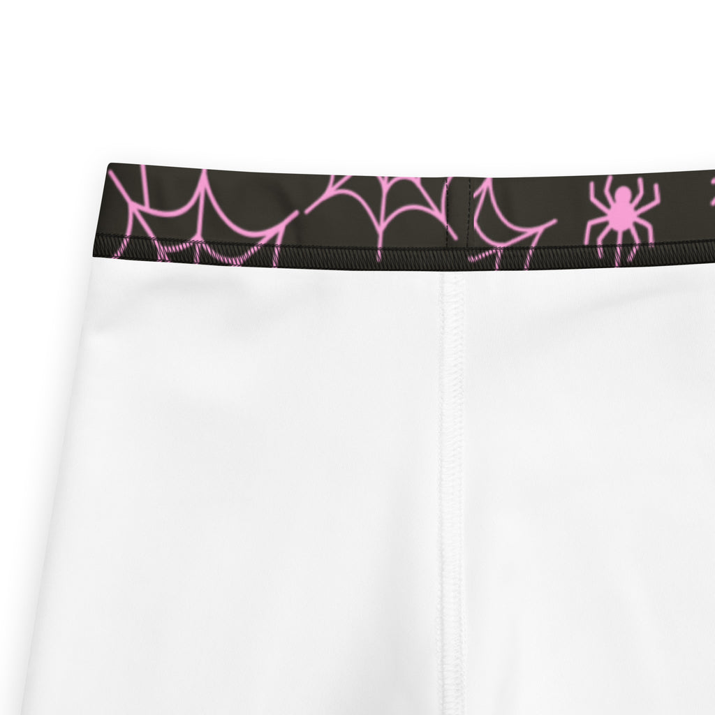 Girls Pink Spider Web Leggings - Warm, Buttery Soft & Stretchy