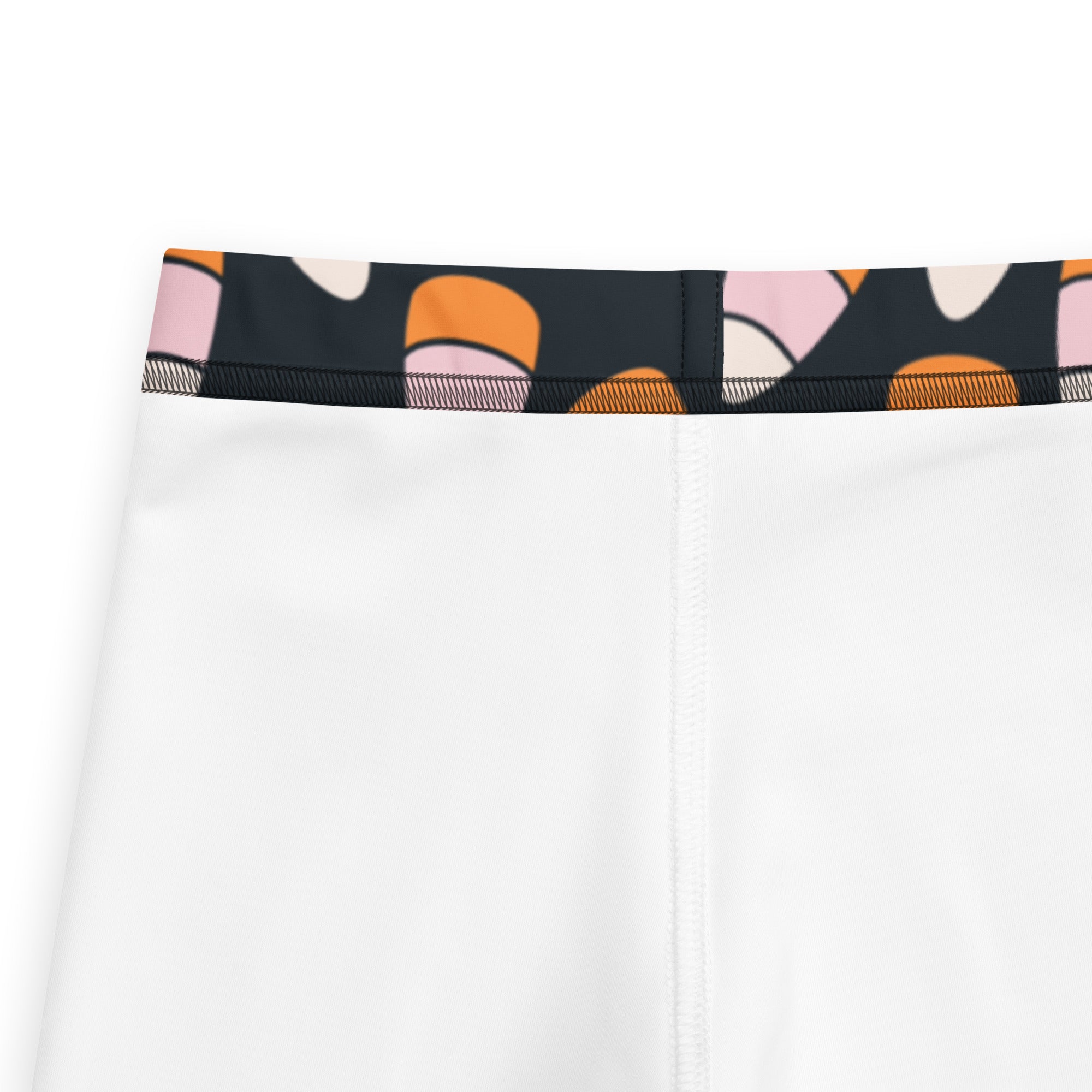 Girls Pink & Orange Candy Corn Leggings - Warm, Buttery Soft & Stretchy