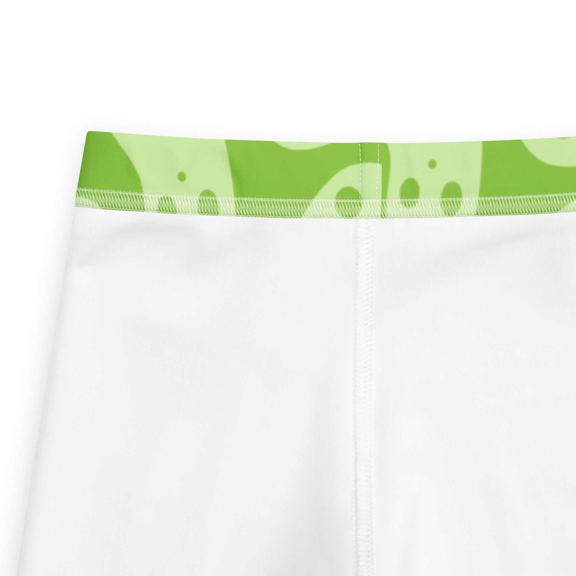 Girls Green Ghost Halloween Leggings - Warm, Buttery Soft & Stretchy