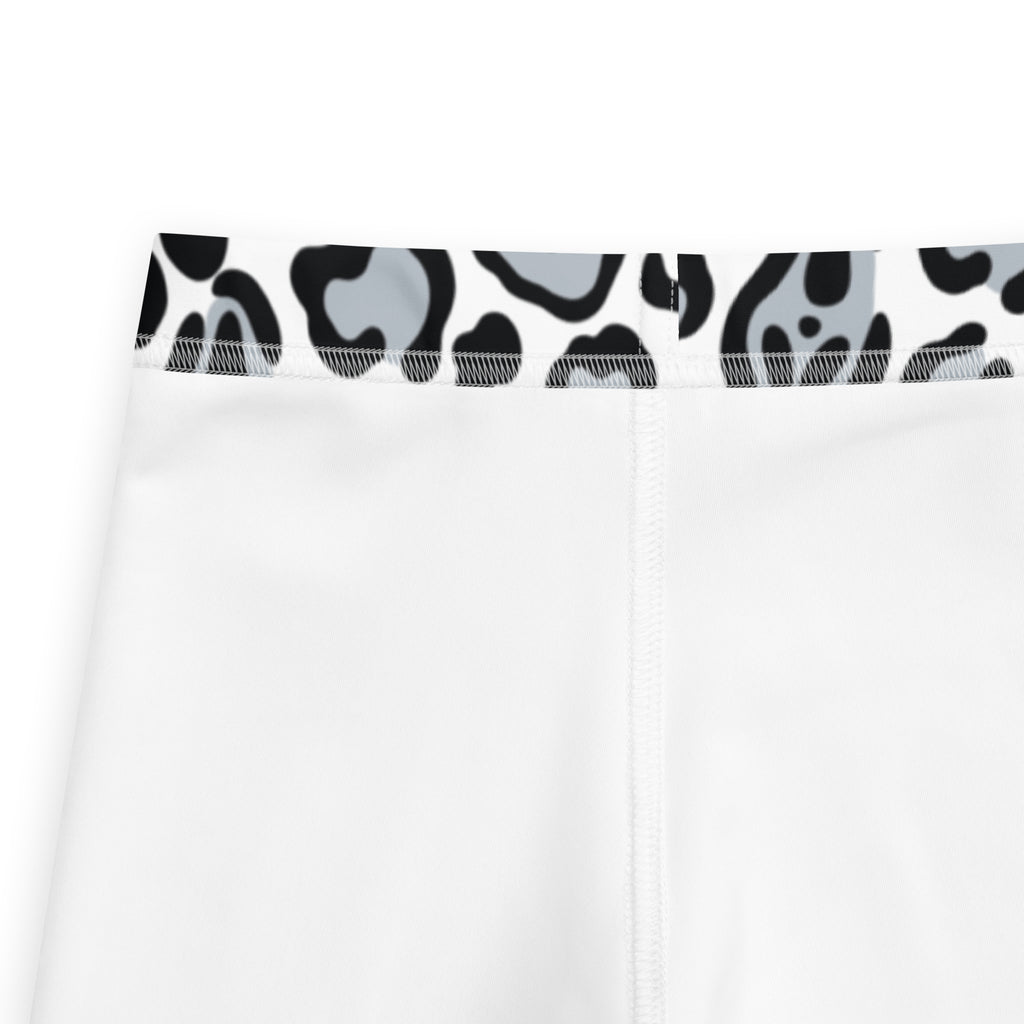 Girls Ghost Face Leopard Leggings - Warm, Buttery Soft & Stretchy