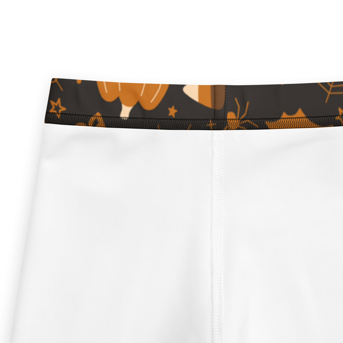 Girls Dark Orange Spooky Halloween Leggings - Warm, Buttery Soft & Stretchy