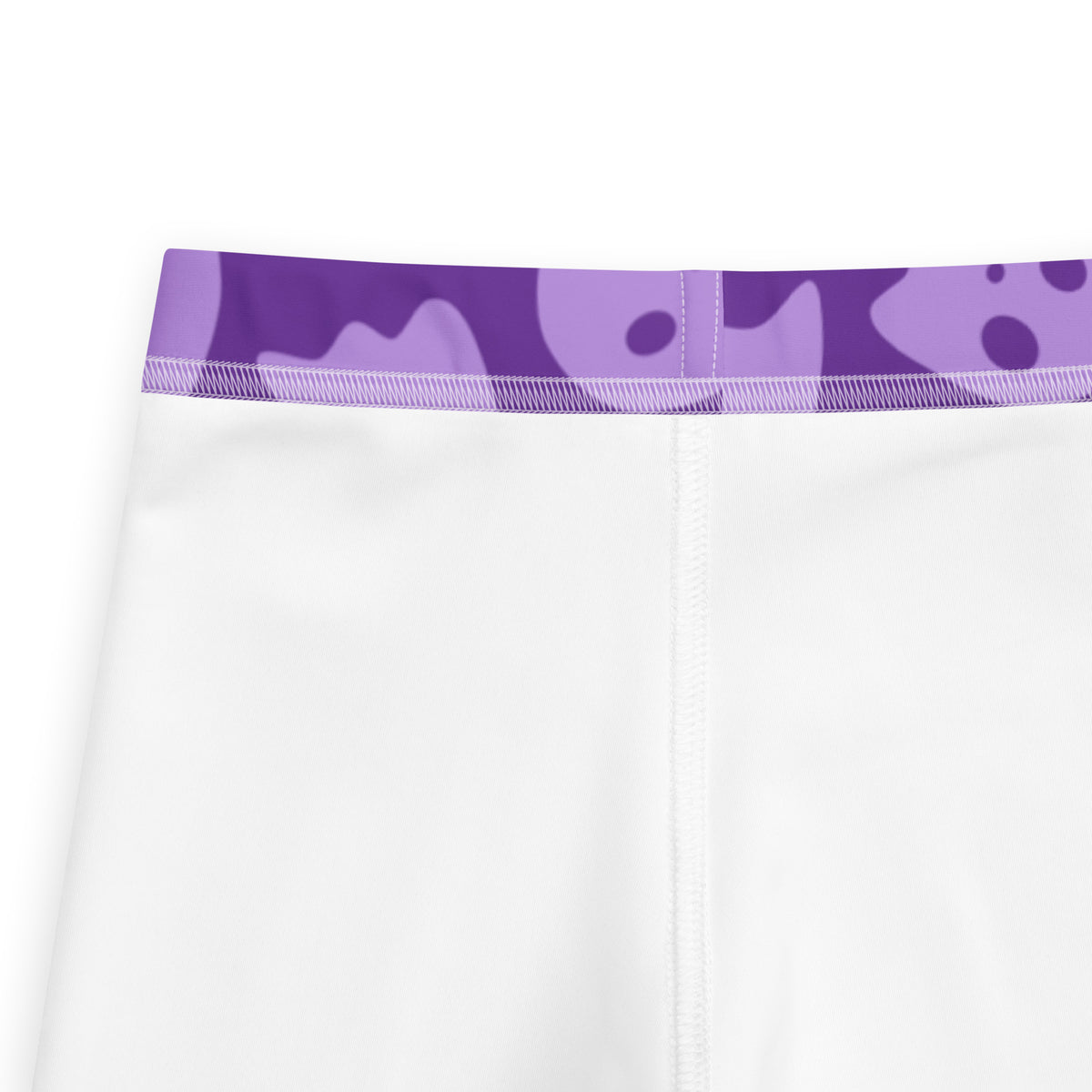 Girls Purple Ghost Halloween Leggings - Warm, Buttery Soft & Stretchy