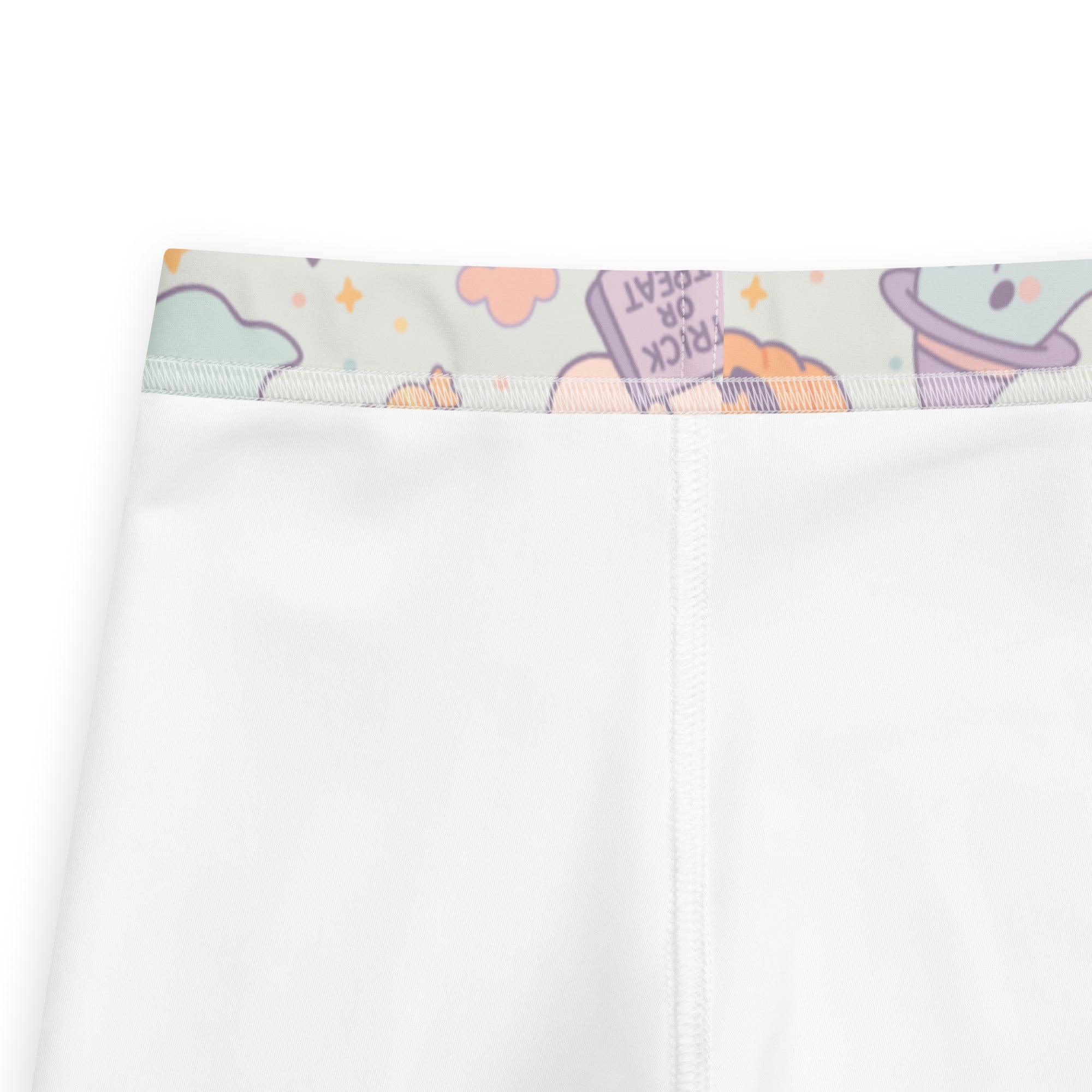 Girls Cute Ghost Halloween Leggings - Warm, Buttery Soft & Stretchy
