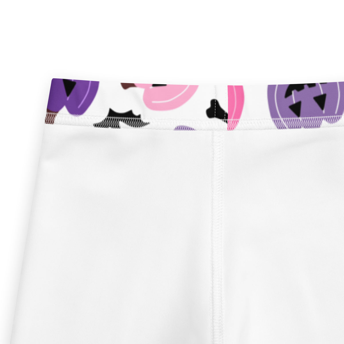 Girls Pink & Purple Pumpkin Leggings - Warm, Buttery Soft & Stretchy