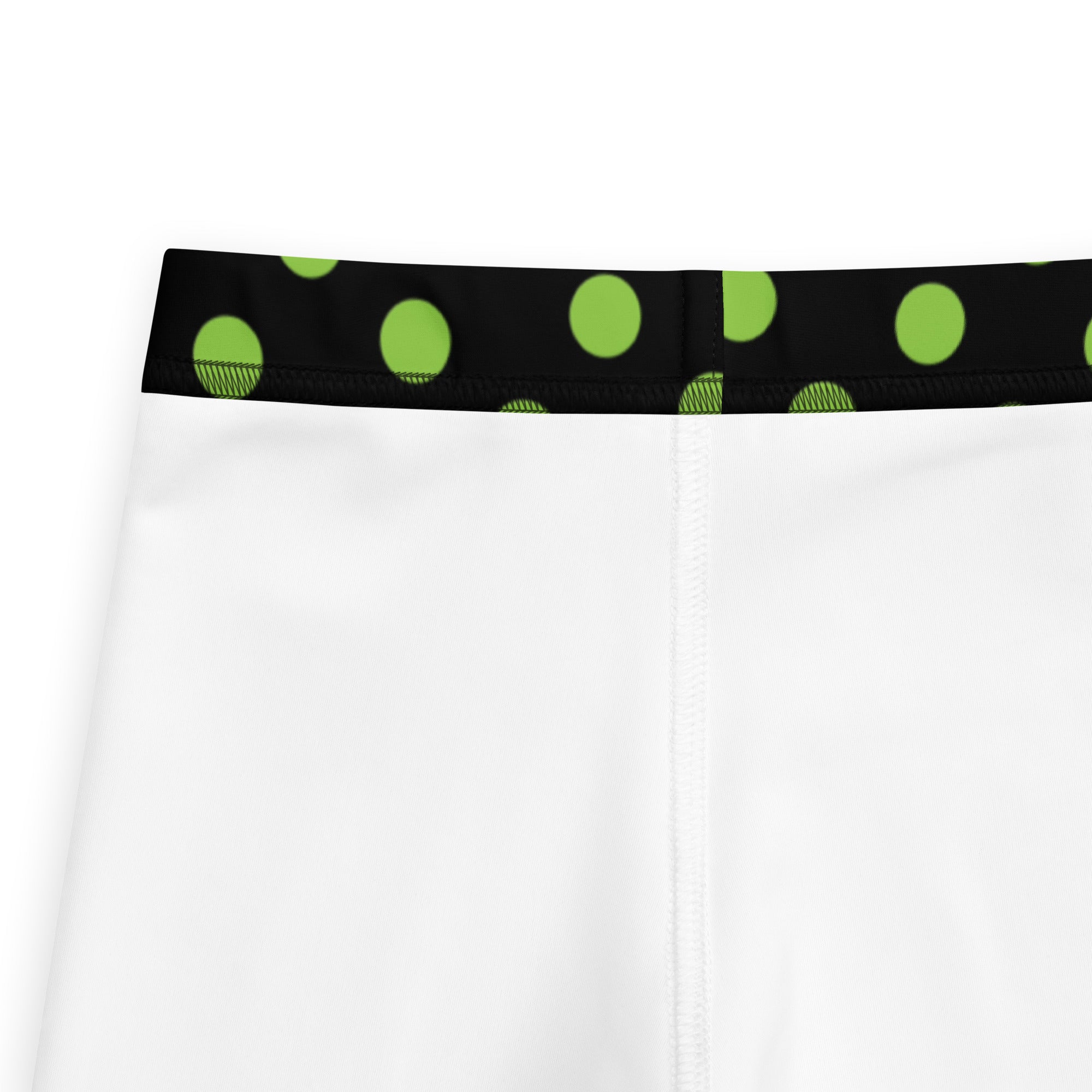 Girls Green Halloween Polka Dot Leggings - Warm, Buttery Soft & Stretchy