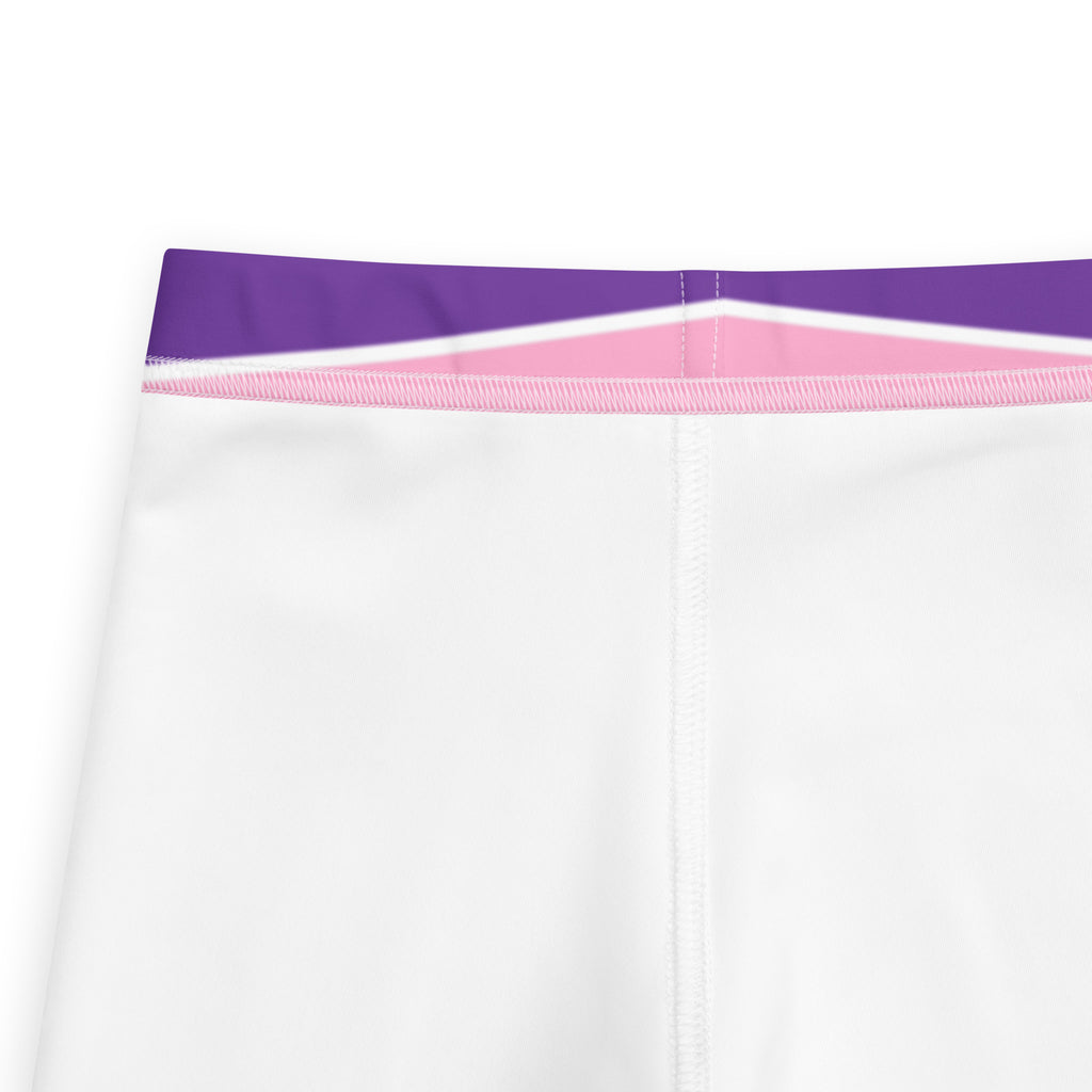 Girls Pink & Purple Striped Halloween Leggings - Warm, Buttery Soft & Stretchy