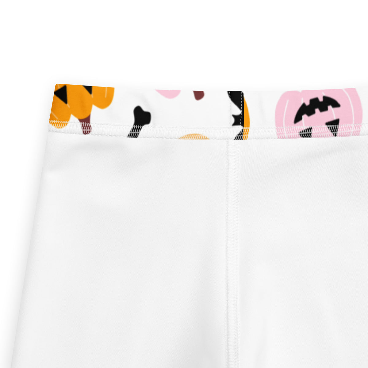 Girls Pink & Orange Pumpkin Leggings - Warm, Buttery Soft & Stretchy