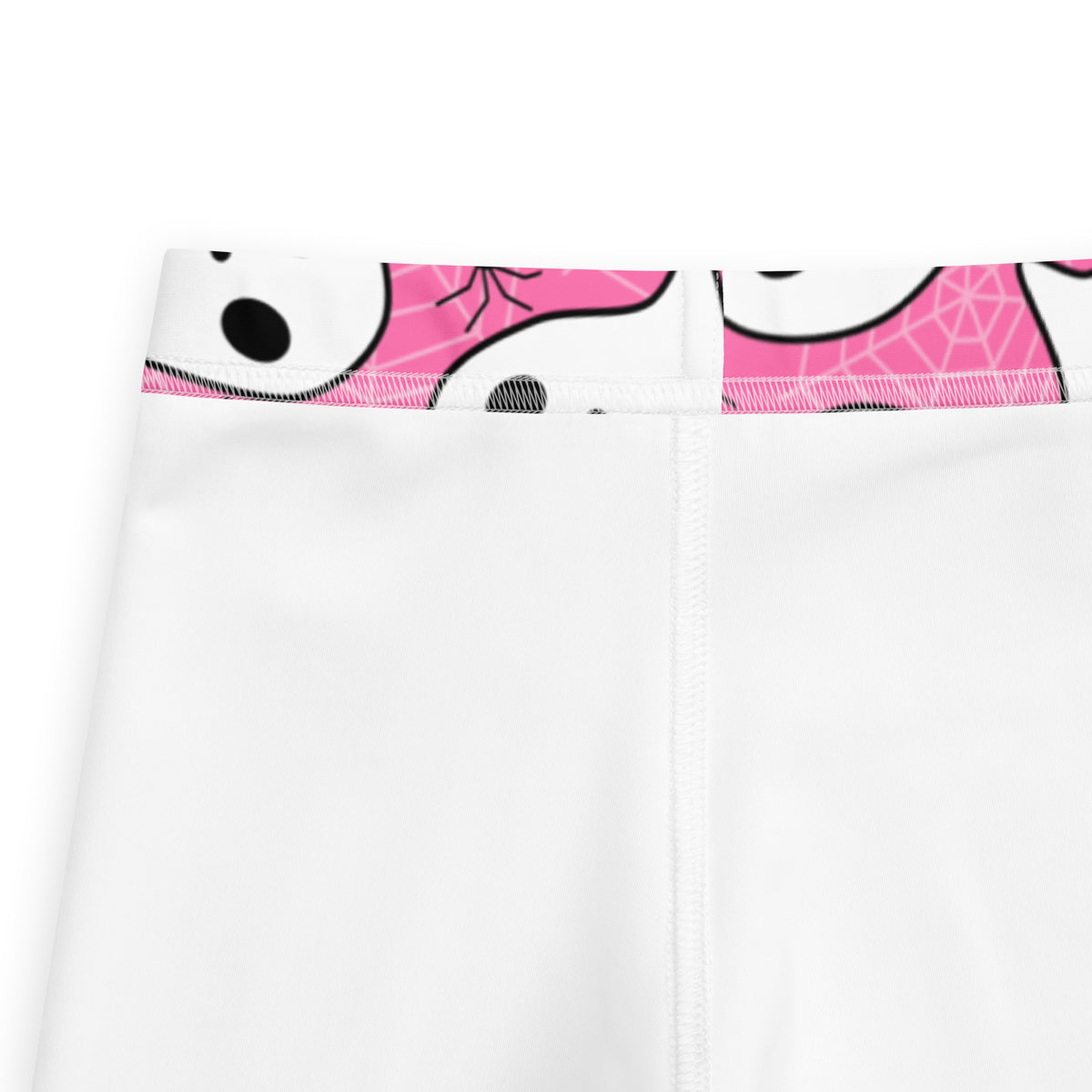 Girls Pink Ghost Halloween Themed Leggings - Warm, Buttery Soft & Stretchy