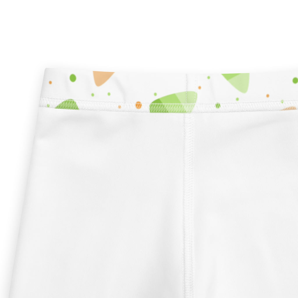 Girls Orange & Green Candy Corn Leggings - Warm, Buttery Soft & Stretchy