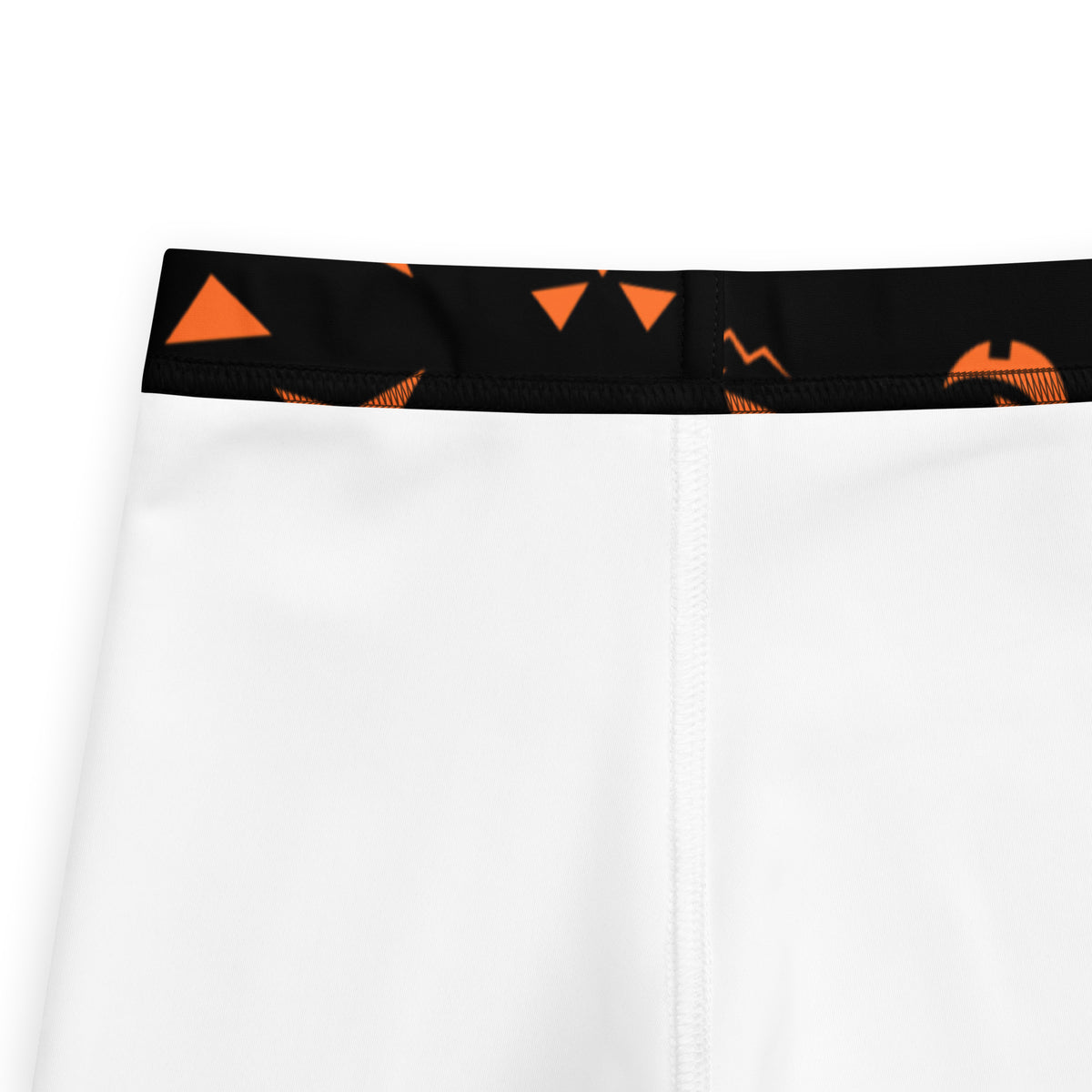 Girls Orange Jack-O’-Lantern Halloween Leggings - Warm, Buttery Soft & Stretchy