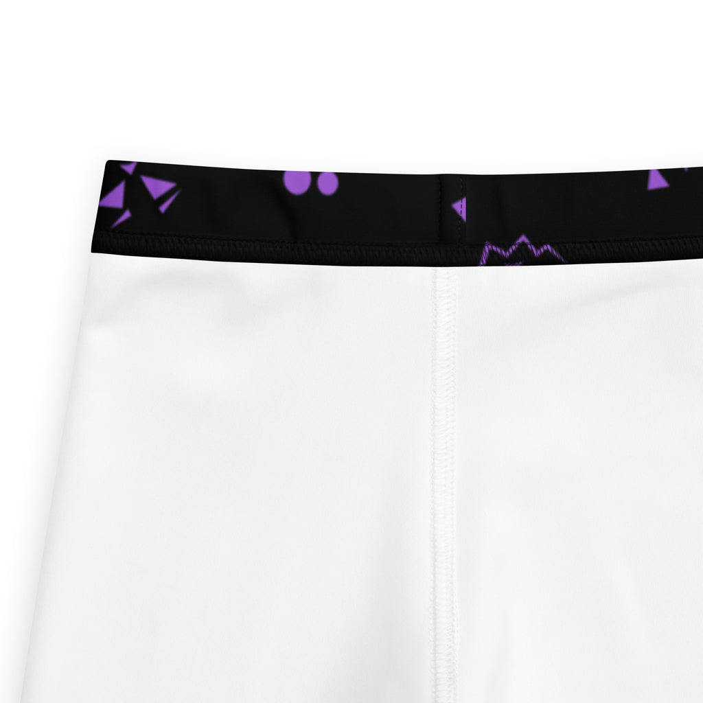 Girls Purple Jack-O’-Lantern Halloween Leggings - Warm, Buttery Soft & Stretchy
