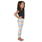 Girls Striped Rainbow Pastel Buttery Soft Leggings